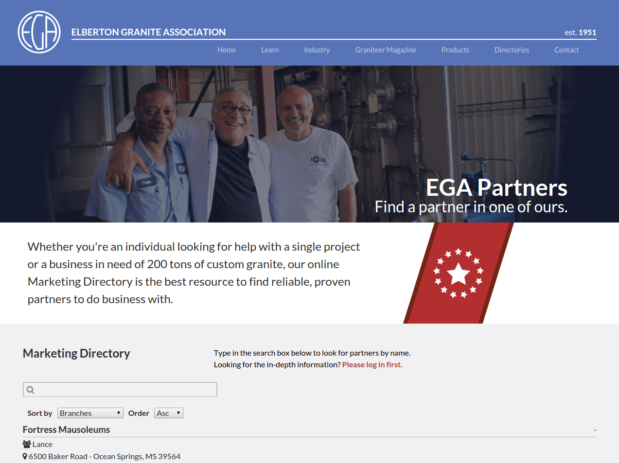 Elberton Granite Association (EGA) Black Box Operations